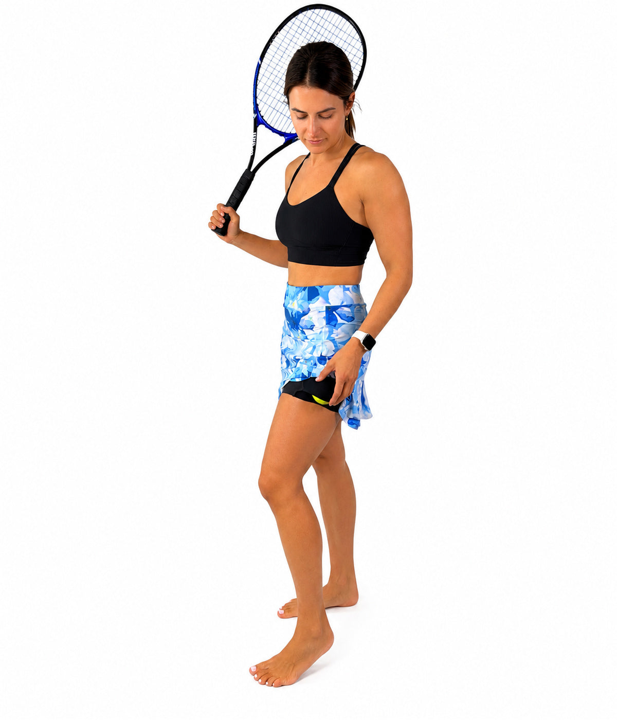 Jaguar Skirt Blue Hawaii Print