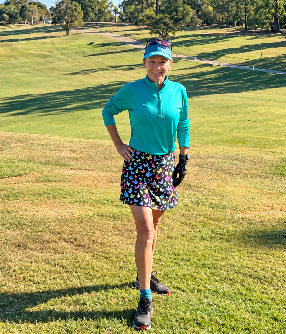 Gym Girl Skirt Flight Print