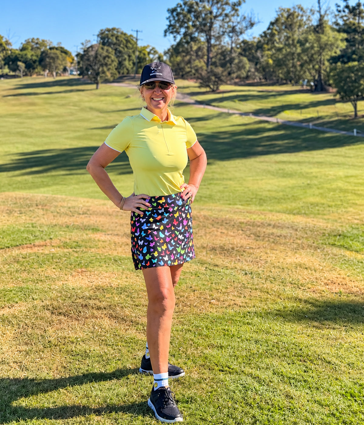 Gym Girl Skirt Flight Print