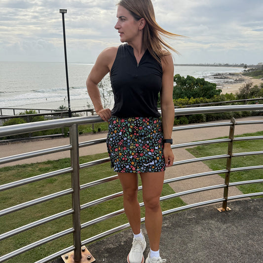 Gym Girl Skirt Foxy Lady Print